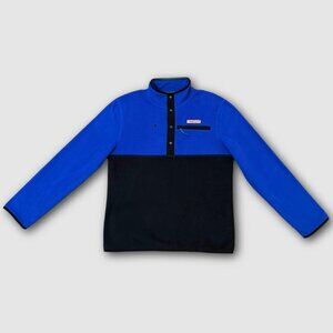 Vineyard Vines Men’s Colorblock Quarter Snap Button Fleece Pullover Sweatshirt